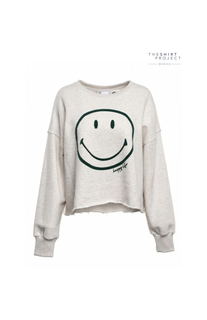 The Shirt Project Sweatshirt 51975Silver Melange - Blue Water Clothing