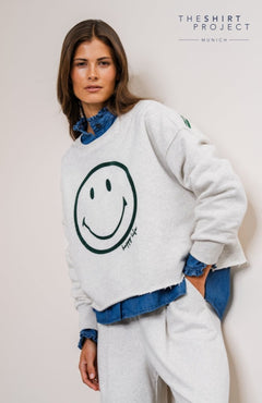 The Shirt Project Sweatshirt 51975Silver Melange - Blue Water Clothing