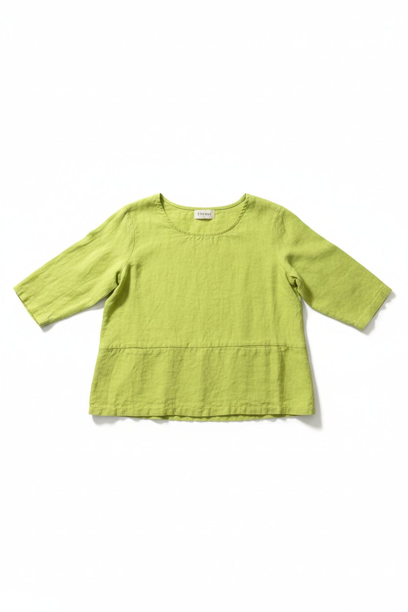 ThingThing Linen Top 7144ClothingBright Olive - Blue Water Clothing