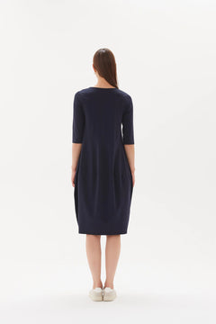 TirelliTirelli 3/4 Diagonal DressDressesNavy - Blue Water Clothing
