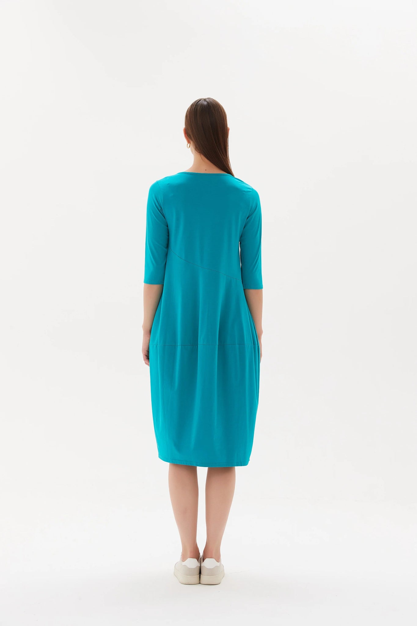 TirelliTirelli 3/4 Diagonal DressDressesBlue - Blue Water Clothing