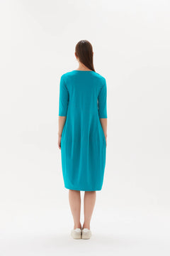 TirelliTirelli 3/4 Diagonal DressDressesBlue - Blue Water Clothing