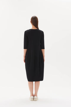 TirelliTirelli 3/4 Diagonal DressDressesBlack - Blue Water Clothing