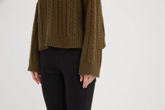 Tirelli Chunky Cable Oversized Knit - Blue Water Clothing