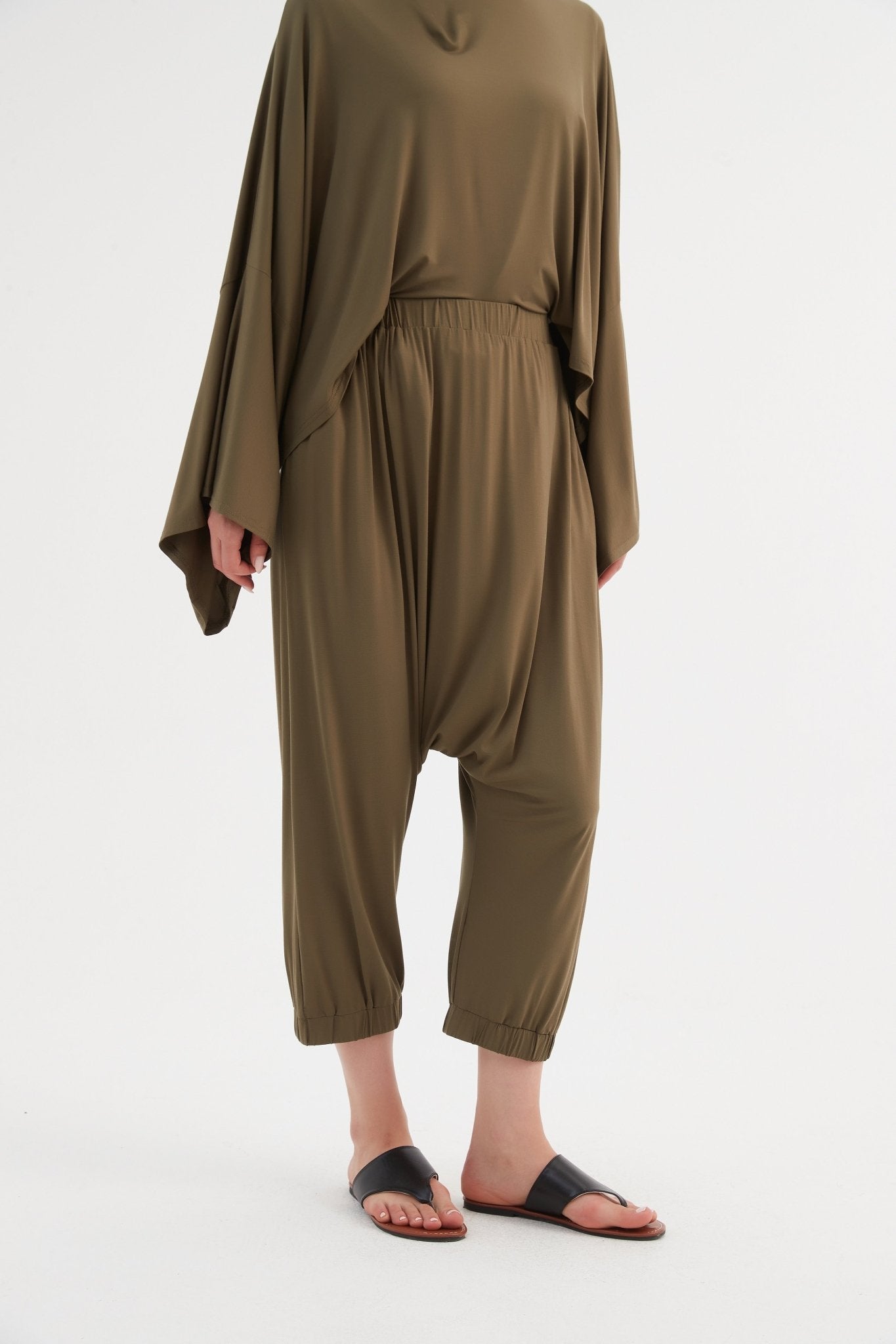 TirelliTirelli Drop Crotch Pant KhakiClothingKhaki - Blue Water Clothing
