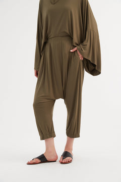 TirelliTirelli Drop Crotch Pant KhakiClothingKhaki - Blue Water Clothing