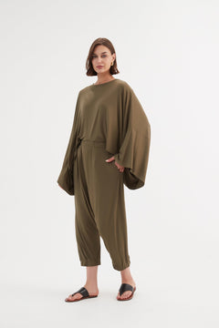TirelliTirelli Drop Crotch Pant KhakiClothingKhaki - Blue Water Clothing