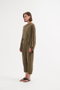 TirelliTirelli Drop Crotch Pant KhakiClothingKhaki - Blue Water Clothing