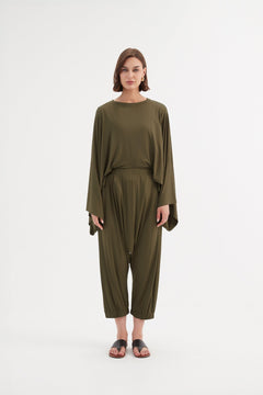 TirelliTirelli Drop Crotch Pant KhakiClothingKhaki - Blue Water Clothing