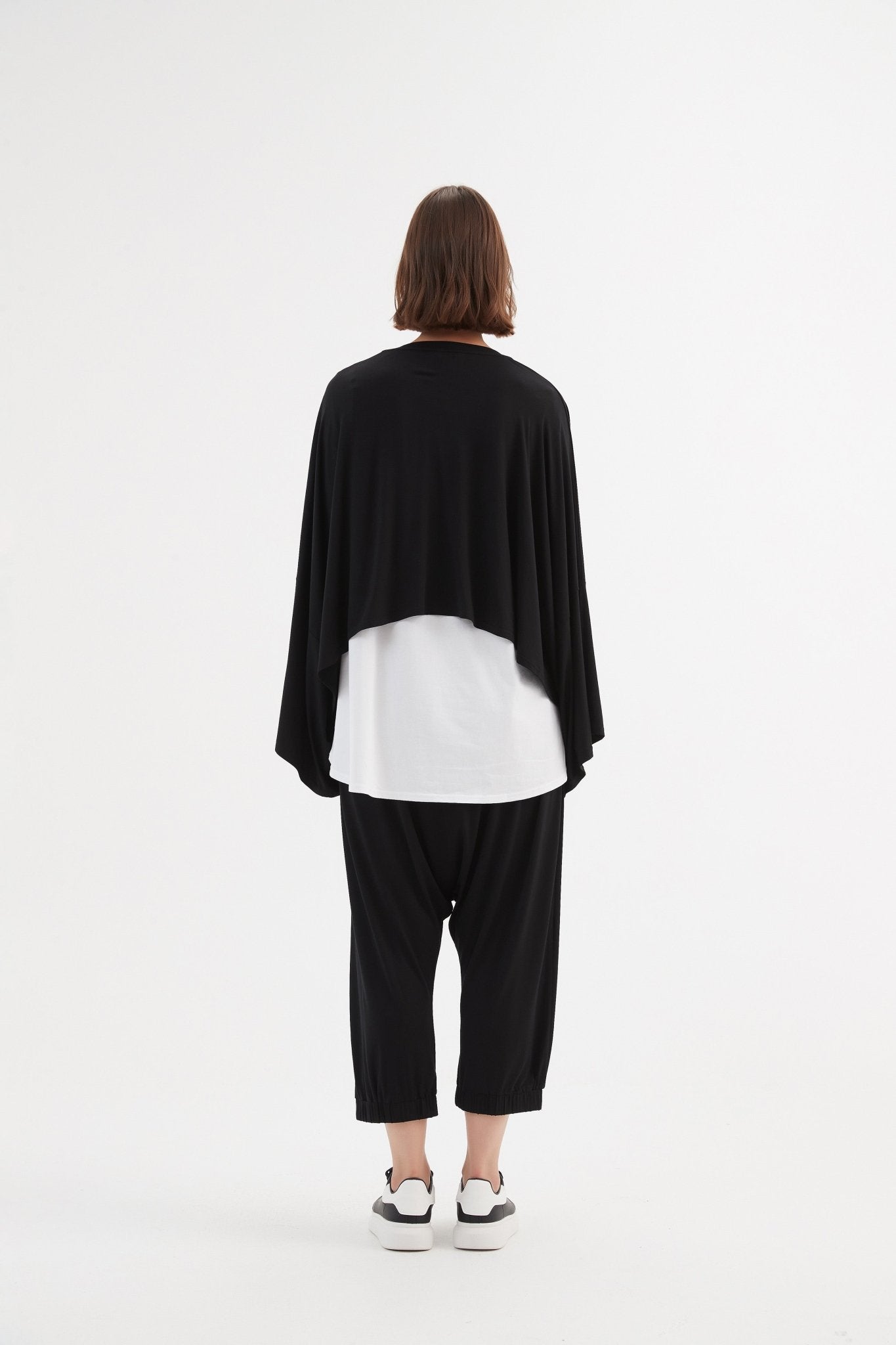 TirelliTirelli Jersey Oversized Layer Top BlacClothingBlack - Blue Water Clothing