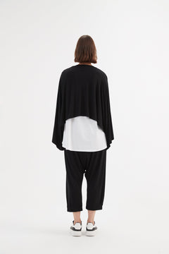 TirelliTirelli Jersey Oversized Layer Top BlacClothingBlack - Blue Water Clothing