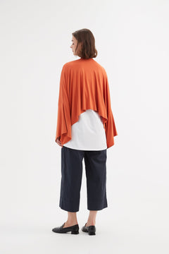 Tirelli Jersey Oversized Layer Top Burnt Orange - Blue Water Clothing