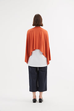 Tirelli Jersey Oversized Layer Top Burnt Orange - Blue Water Clothing