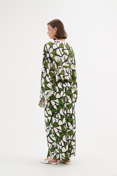 TirelliTirelli Oversized Print Layer Top Rayon Green Oasis PrintClothingGreen Oasis Print - Blue Water Clothing