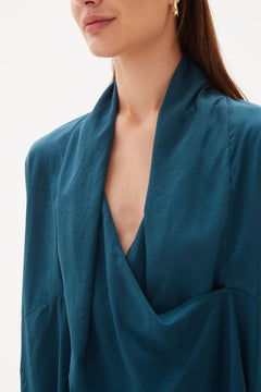 TirelliTirelli Wrap Front TopTopsSoft Emerald - Blue Water Clothing