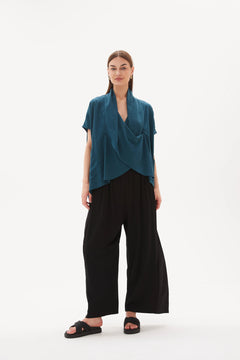 TirelliTirelli Wrap Front TopTopsSoft Emerald - Blue Water Clothing