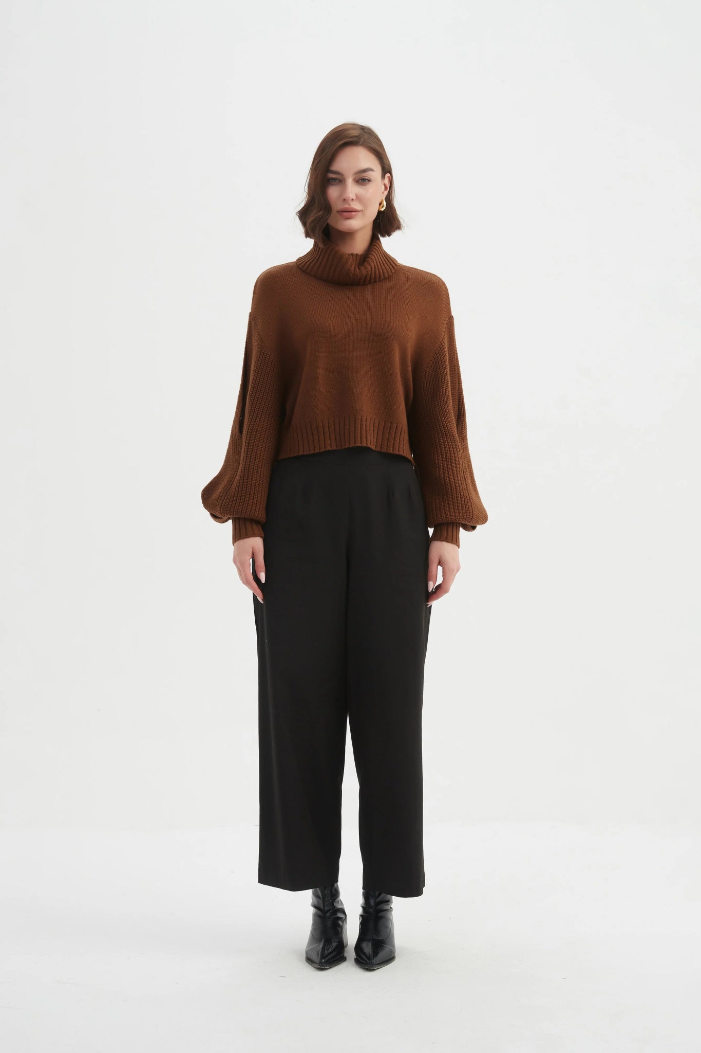 TirelliTirelli Balloon Sleeve KnitTopsBlood Orange - Blue Water Clothing