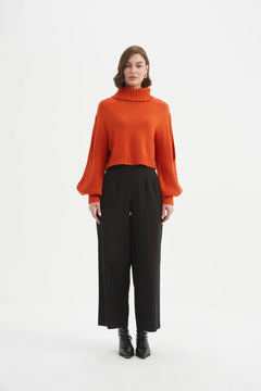 TirelliTirelli Balloon Sleeve KnitTopsBlood Orange - Blue Water Clothing