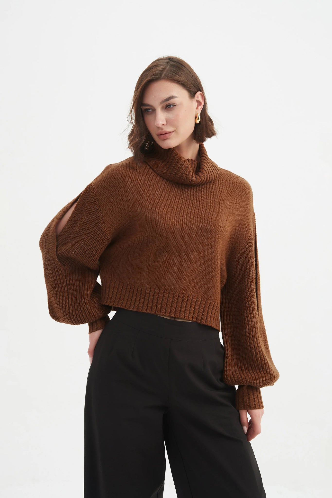 TirelliTirelli Balloon Sleeve KnitTopsBlood Orange - Blue Water Clothing