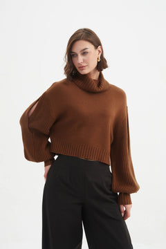 TirelliTirelli Balloon Sleeve KnitTopsBlood Orange - Blue Water Clothing