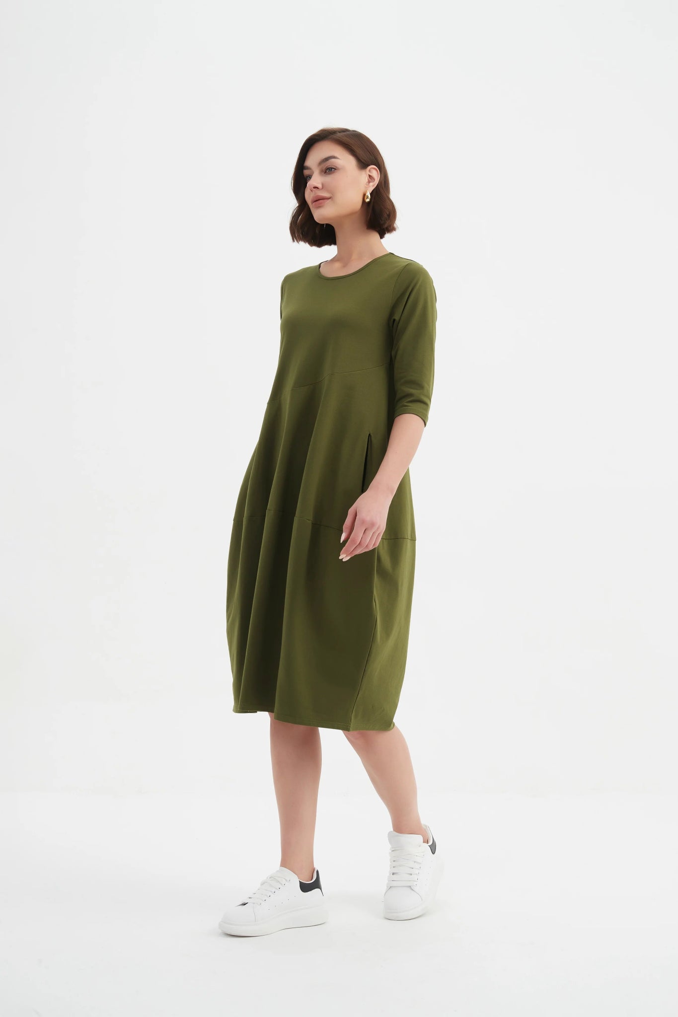 TirelliTirelli Diagonal Seam Winter Dress 25ClothingBlack - Blue Water Clothing