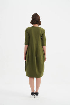 TirelliTirelli Diagonal Seam Winter Dress 25ClothingBlack - Blue Water Clothing