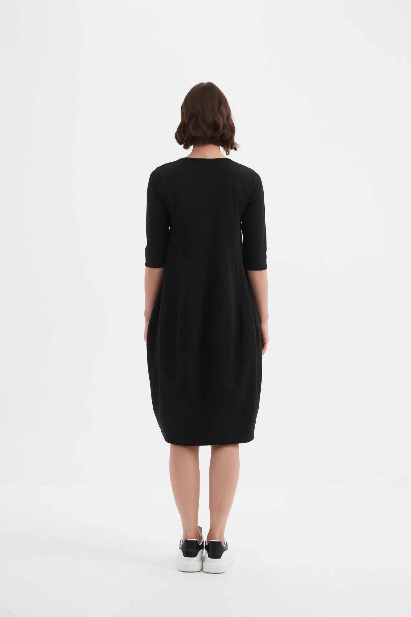 TirelliTirelli Diagonal Seam Winter Dress 25ClothingAubergine - Blue Water Clothing