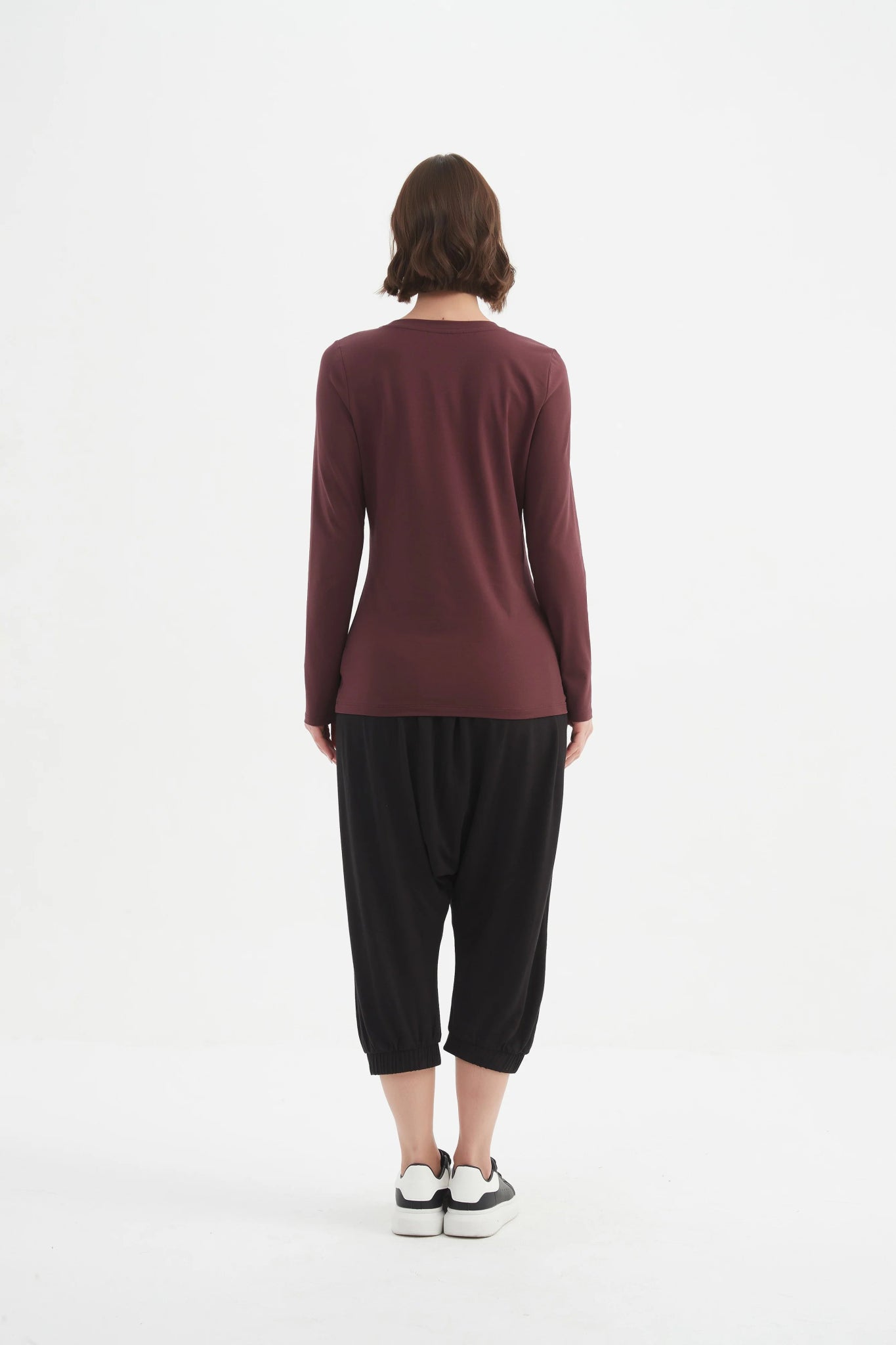 TirelliTirelli Long Sleeve T-Shirt AW25TopsAubergine - Blue Water Clothing