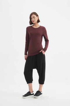 TirelliTirelli Long Sleeve T-Shirt AW25TopsAubergine - Blue Water Clothing