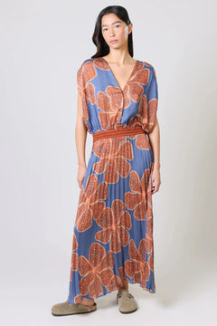 Traffic PeopleTraffic People Hera Dress Full BloomDressesBlue Full bloom - Blue Water Clothing