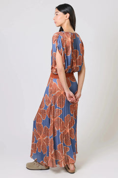 Traffic PeopleTraffic People Hera Dress Full BloomDressesBlue Full bloom - Blue Water Clothing