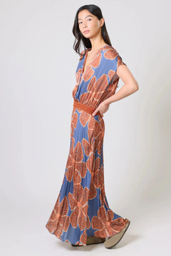 Traffic PeopleTraffic People Hera Dress Full BloomDressesBlue Full bloom - Blue Water Clothing