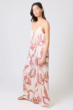 Traffic PeopleTraffic People Ithaca Jumpsuit Birds Of A FeatherDressesCream - Blue Water Clothing