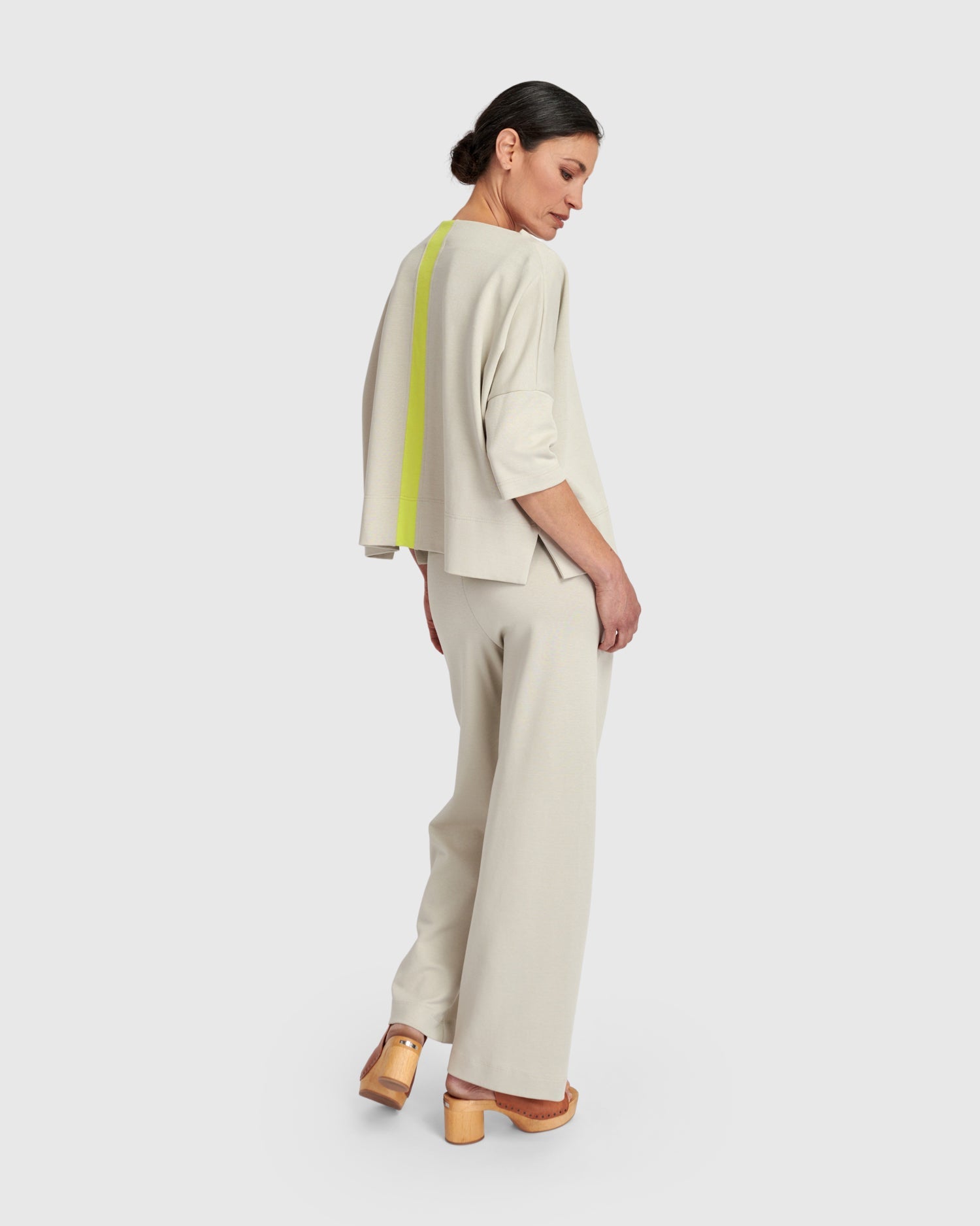 UrbanUrban Cotton Neon Stripe TopTopsCream - Blue Water Clothing