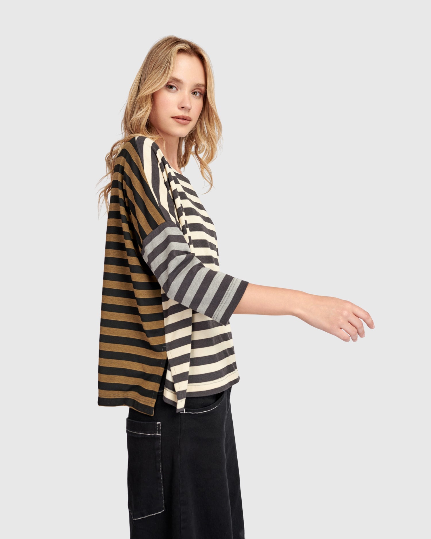 UrbanUrban Multi Stripe Cotton TopTopsStripe - Blue Water Clothing