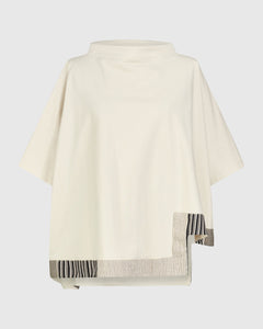 UrbanUrban Stripe Trim TopTopsStone - Blue Water Clothing