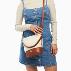 Vanessa WuVanessa Wu Milou Shearling Bucket BagAccessories - Blue Water Clothing