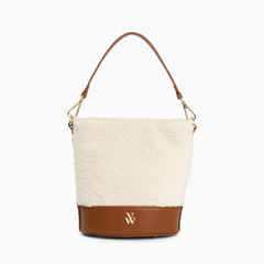 Vanessa WuVanessa Wu Milou Shearling Bucket BagAccessories - Blue Water Clothing