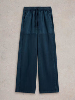 White Stuff Ava Wide Leg Jersey Jogger - Blue Water Clothing