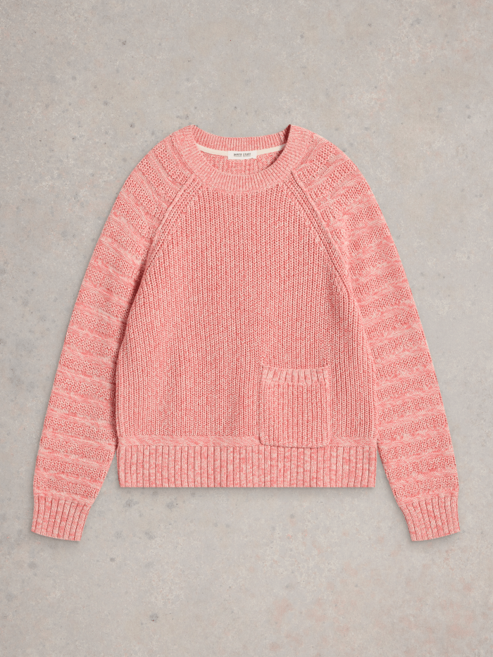White Stuff Cindy Cotton Jumper - Blue Water Clothing