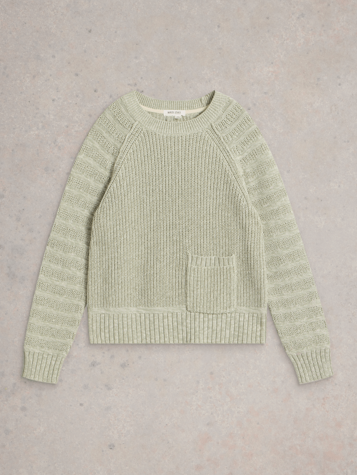 White Stuff Cindy Cotton Jumper - Blue Water Clothing