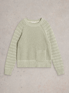 White Stuff Cindy Cotton Jumper - Blue Water Clothing