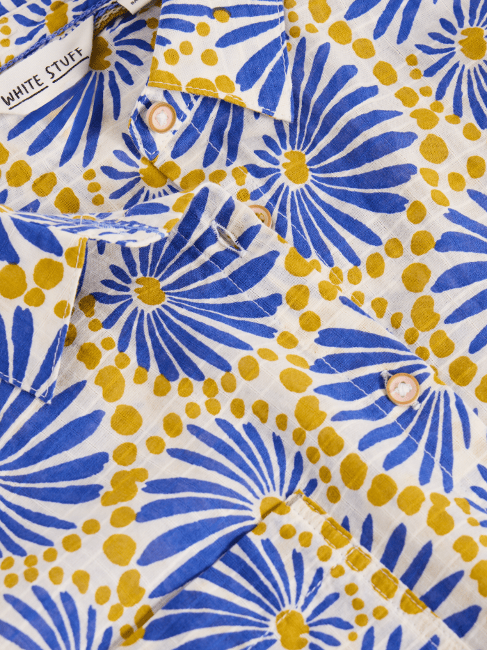 White Stuff Ellie Organic Cotton Shirt - Blue Water Clothing