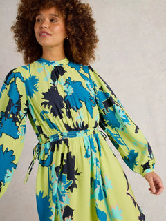 White Stuff Freya Midi Dress - Blue Water Clothing