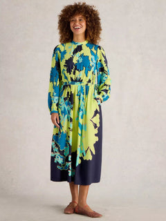 White Stuff Freya Midi Dress - Blue Water Clothing