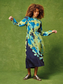 White Stuff Freya Midi Dress - Blue Water Clothing