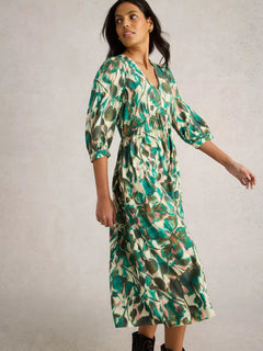 White Stuff Lucy Midi Dress - Blue Water Clothing