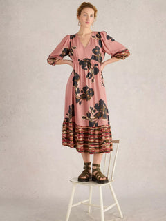 White Stuff Lucy Midi Dress - Blue Water Clothing