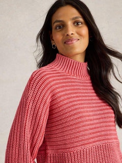 White StuffWhite Stuff Marley Mix Cotton JumperClothingMID PINK - Blue Water Clothing