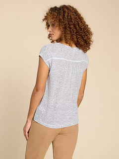 White Stuff Nina Linen Tank - Blue Water Clothing